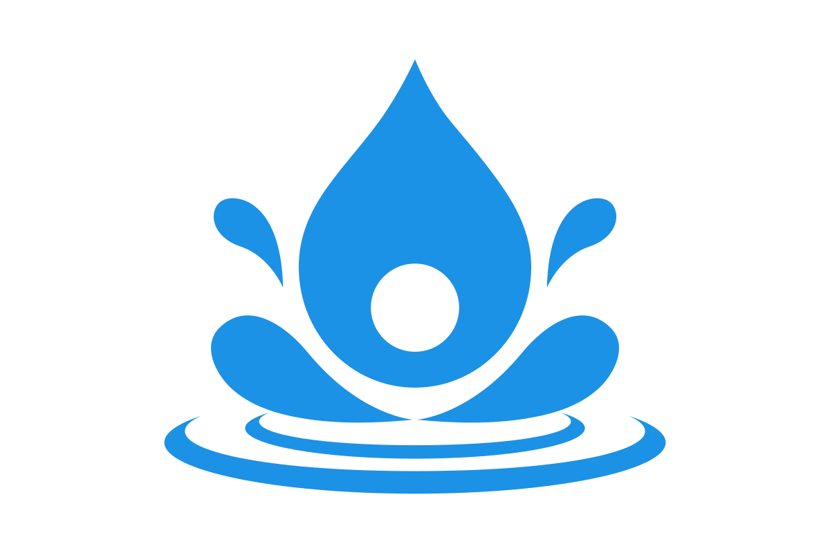 Serene Spa Logo Design - Modern Water Droplet Symbol