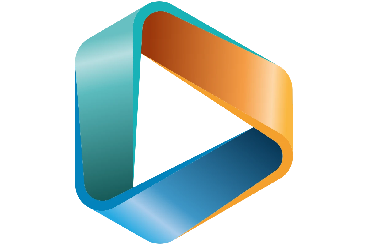 Dynamic Software Logo with Modern 3D Design