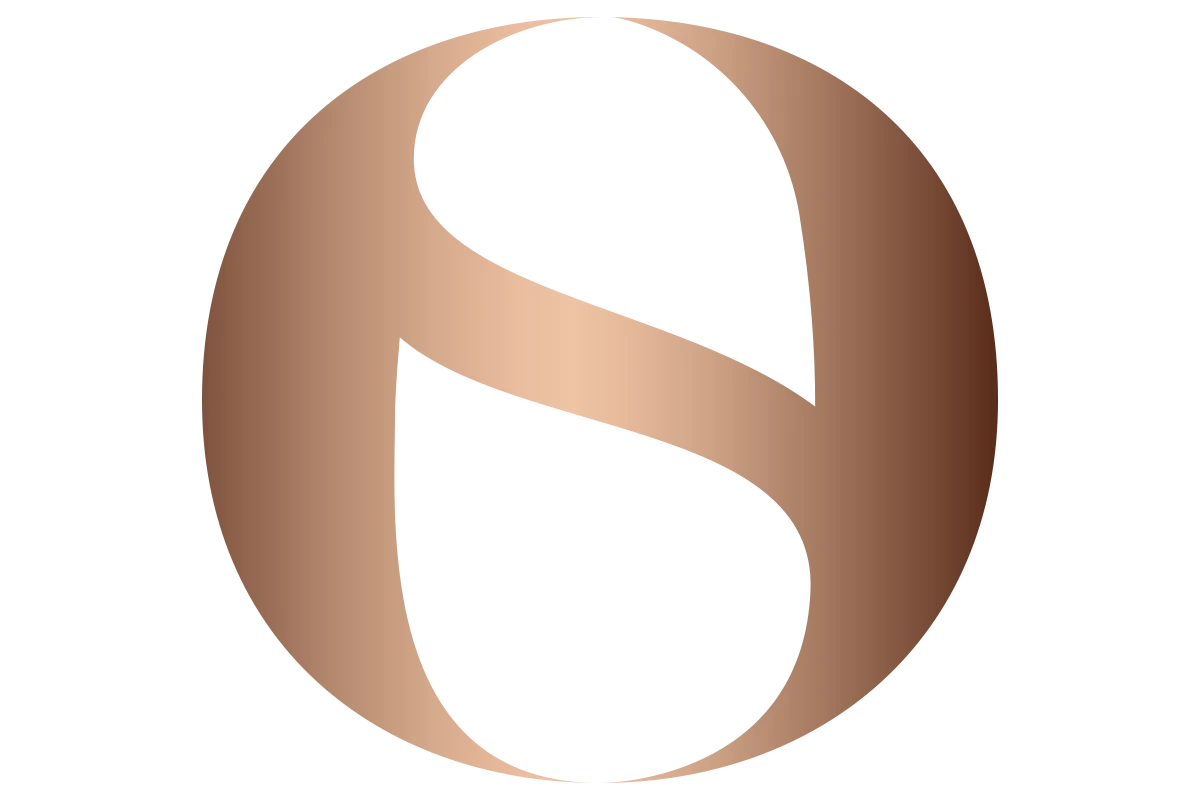 Elegant Monogram S in Modern Luxury Style