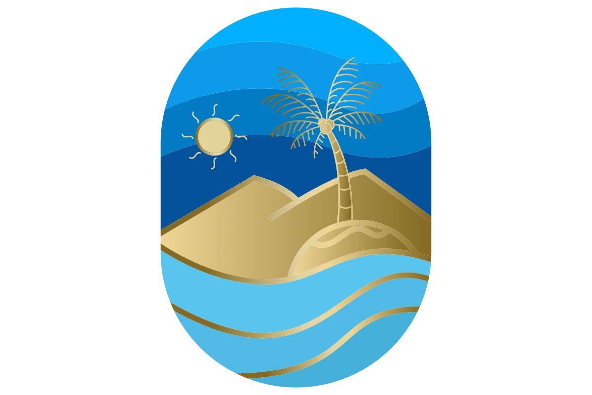 Tropical Beach Scene for Travel Agency Promotions