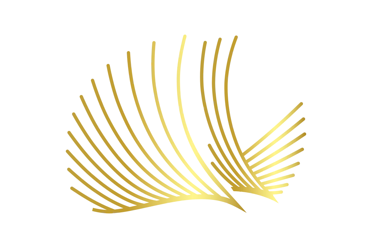 Elegant Gold Abstract Design for Luxurious Beauty Salon