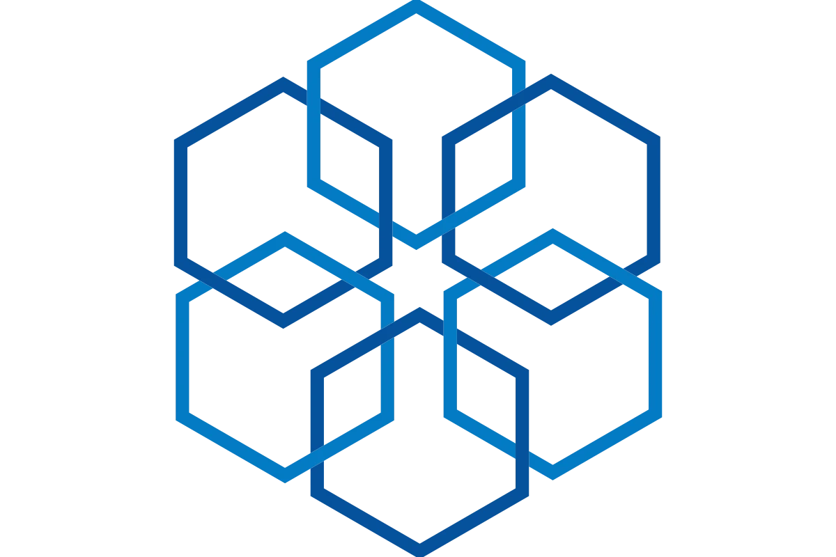 Innovative Technology Logo with Geometric Patterns