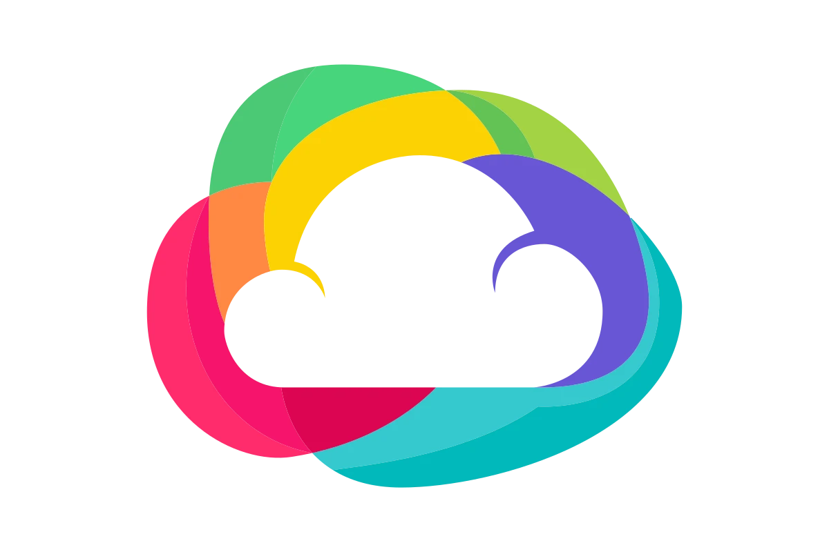 Innovative Cloud Logo with Colorful Gradient Design