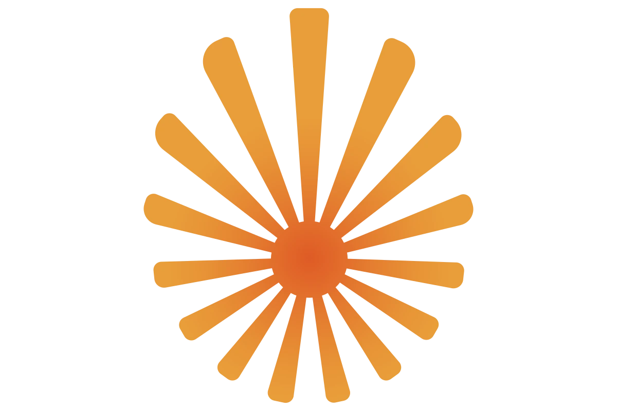 Modern Spa Logo with Energetic Sunburst Motif