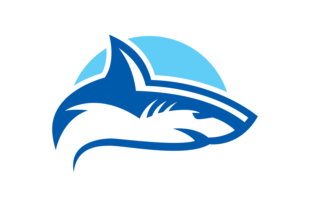Modern Shark Emblem for Aquatic Themed Ventures