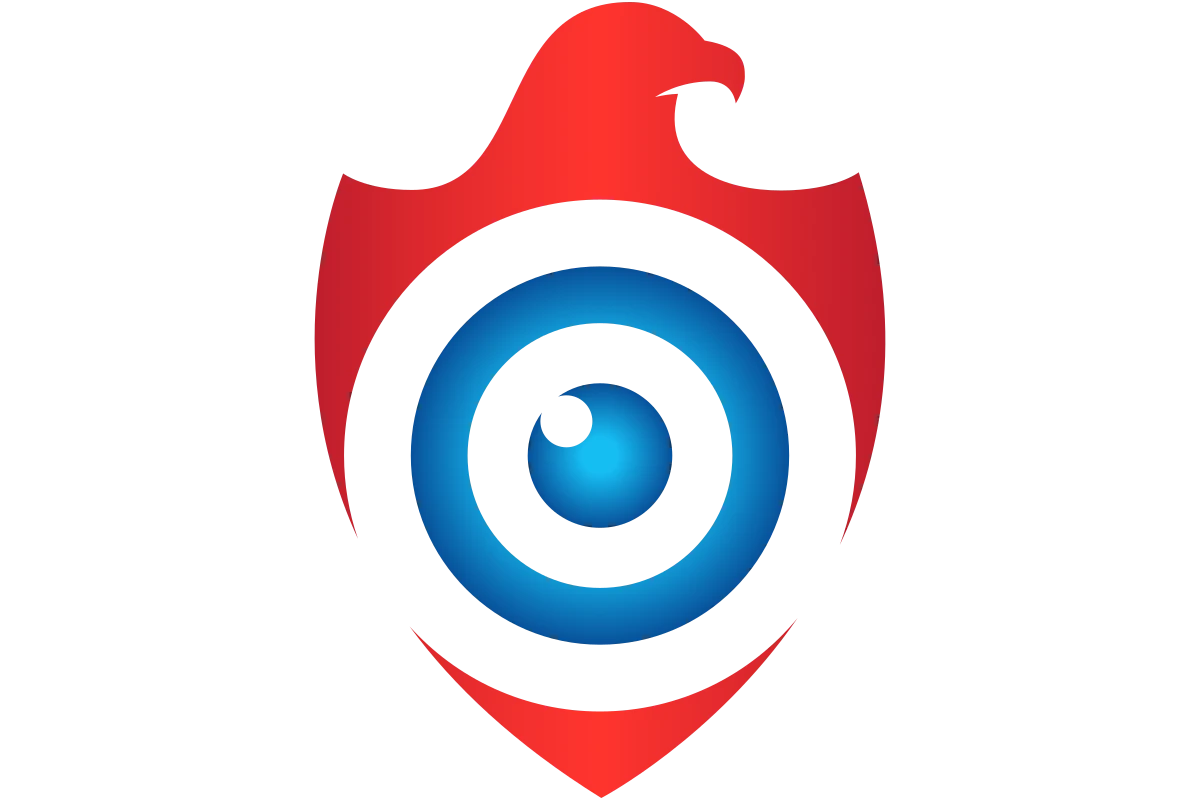 Secure Vision: Modern Abstract Shield Logo for Security