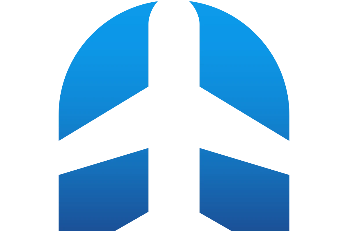 Modern Air Travel Agency Logo with Airplane Icon