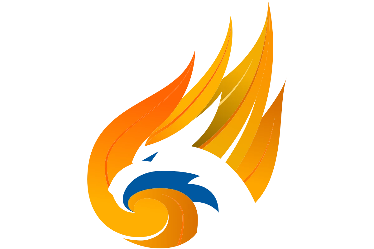 Innovative Phoenix Logo - Symbol of Transformation and Energy