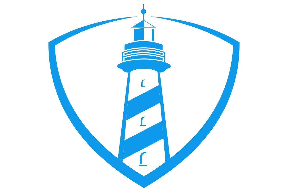 Modern Lighthouse Logo for Secure Logistics Services