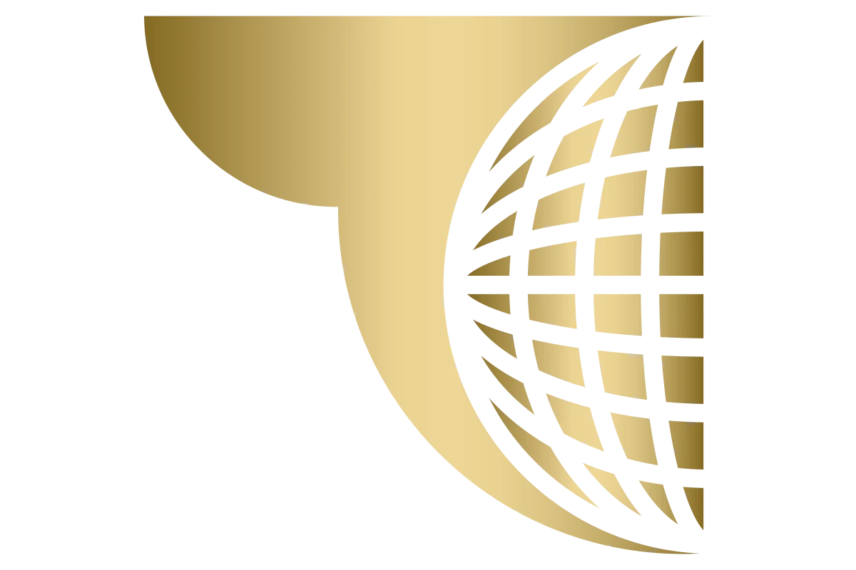 Innovative Gold Globe Logo for Logistics Firm