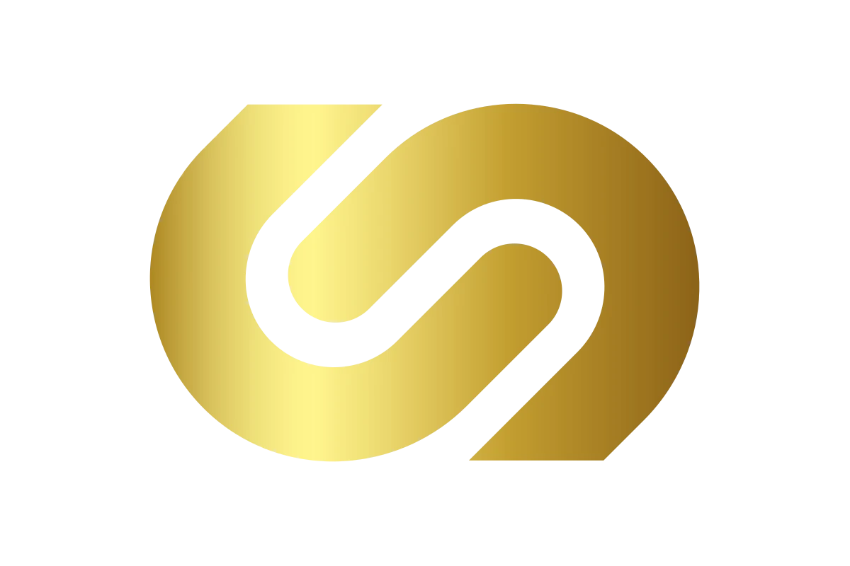 Elegant Gold Abstract Logo for Financial Advisory Services