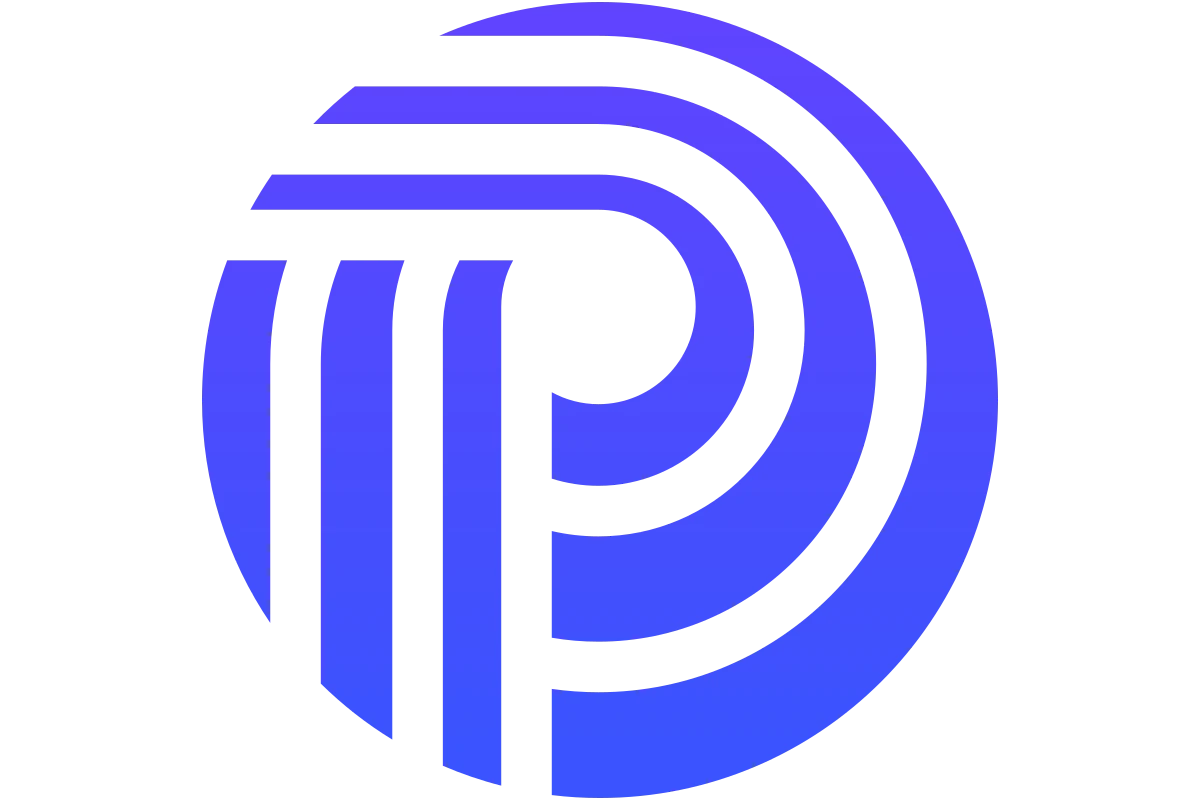 Modern Monogram Logo in Blue for Personal Brand