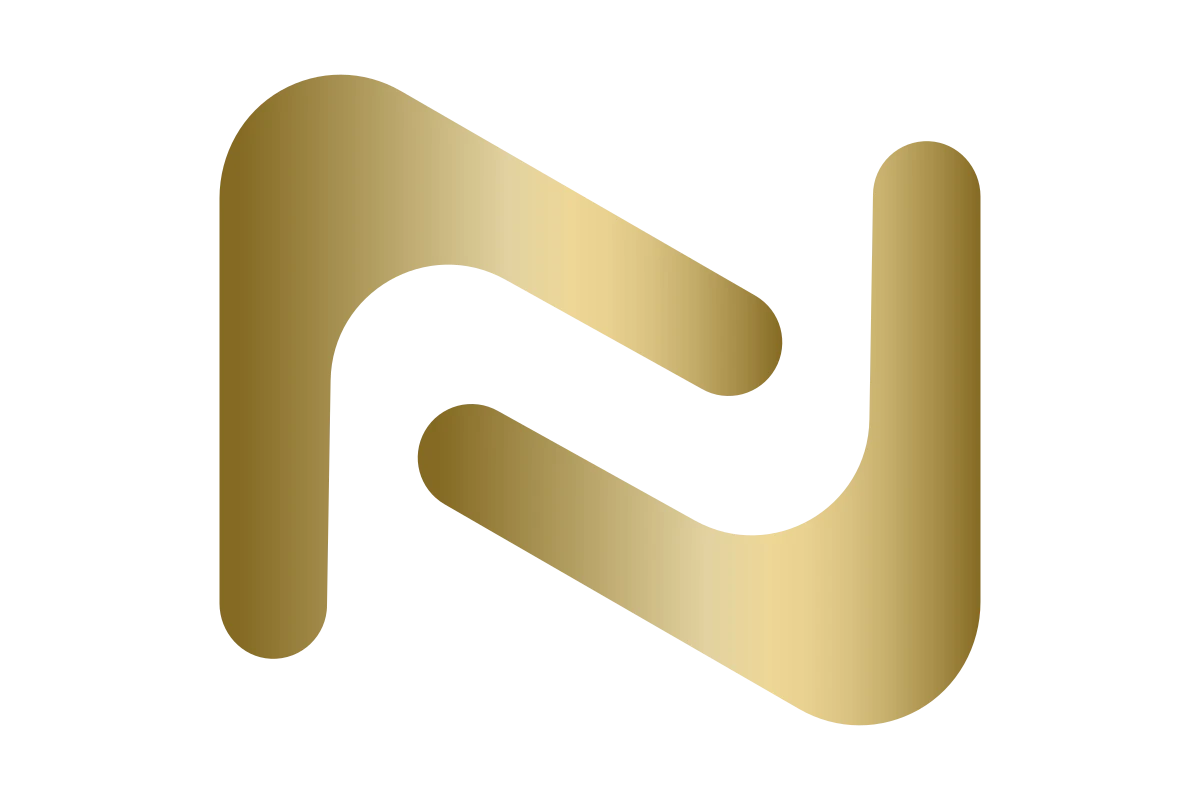 Innovative Luxury Abstract Logo in Elegant Gold Colors