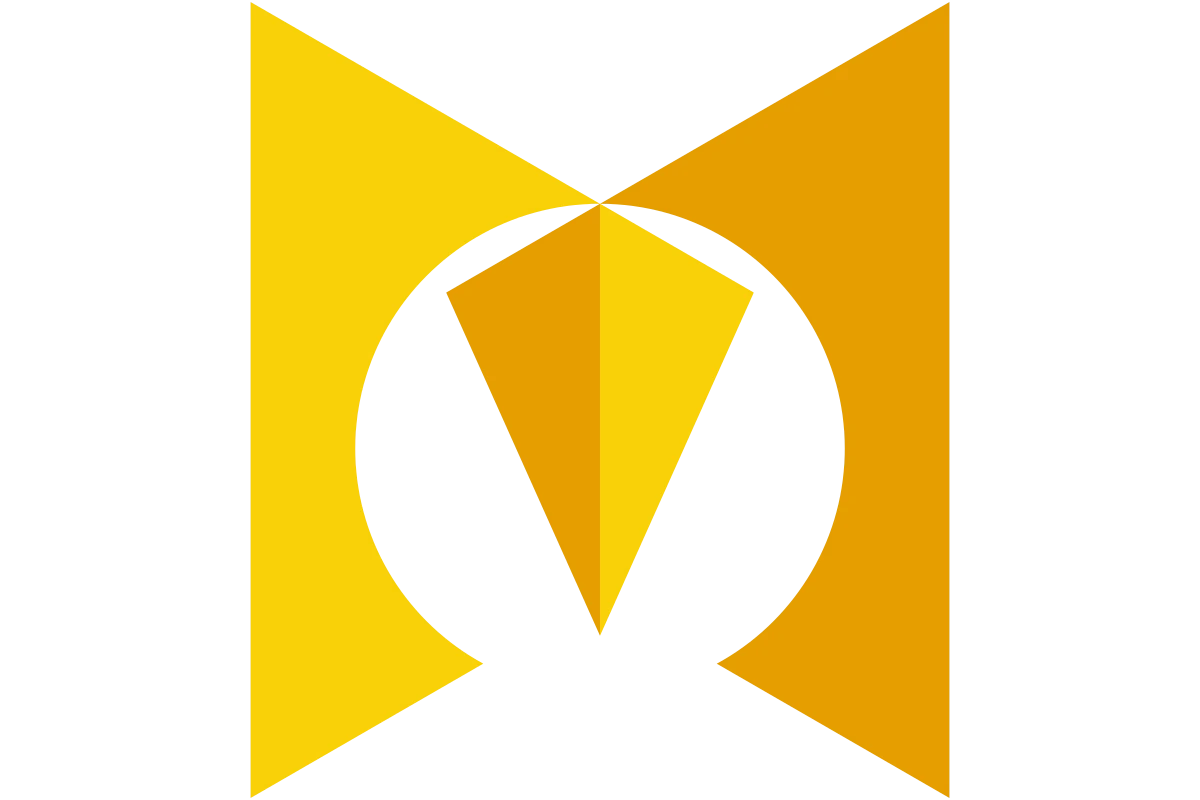 Innovative Abstract Shape Symbol in Yellow - Modern Design