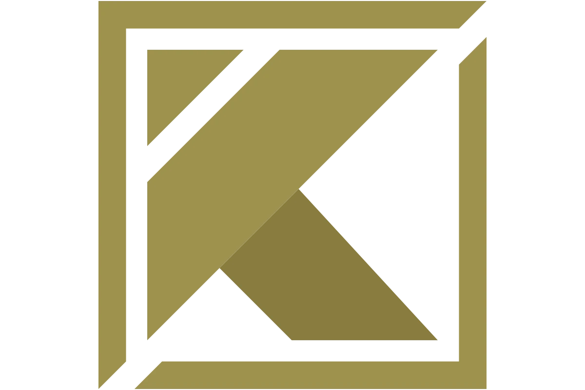 Luxurious Modern Financial Advisor Monogram K Design