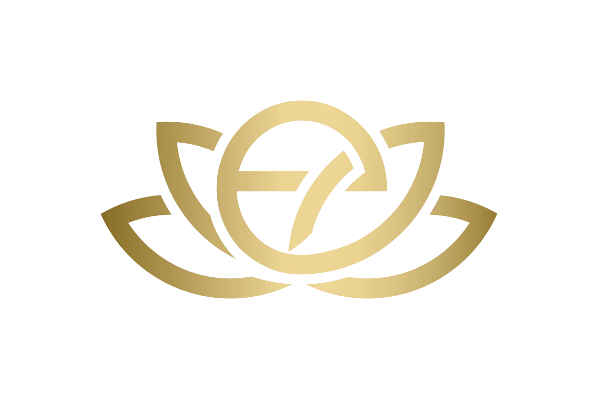 Elegant Spa Logo Featuring a Golden Lotus Design