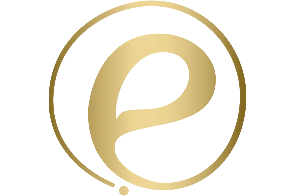 Elegant Gold Abstract E Logo - Minimalist Luxury Design