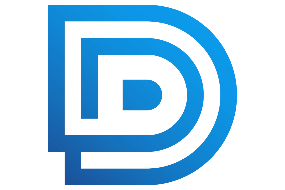 Modern Blue Monogram Design for Personal Branding