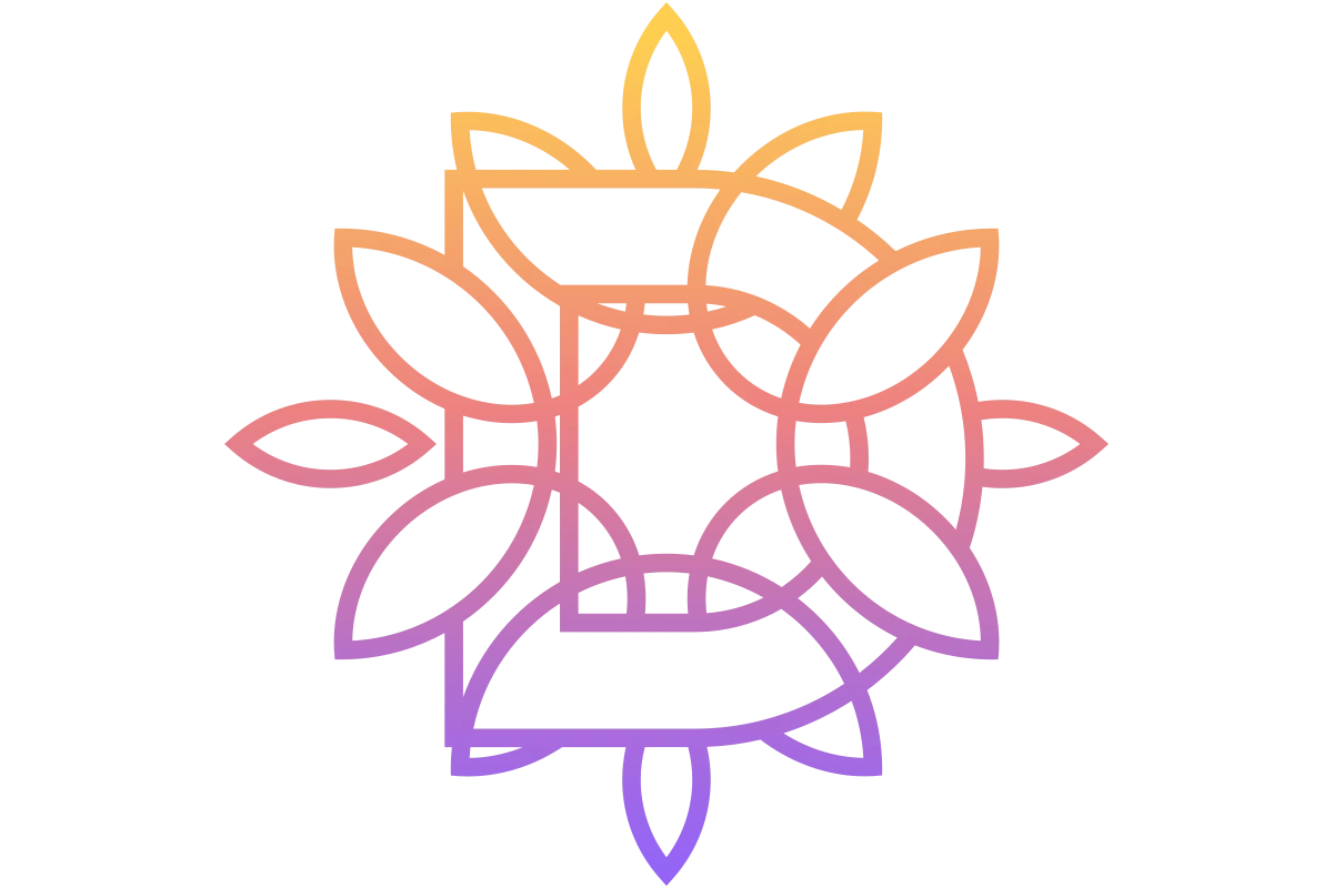 Modern Abstract Wellness Logo with Leaves and Circle