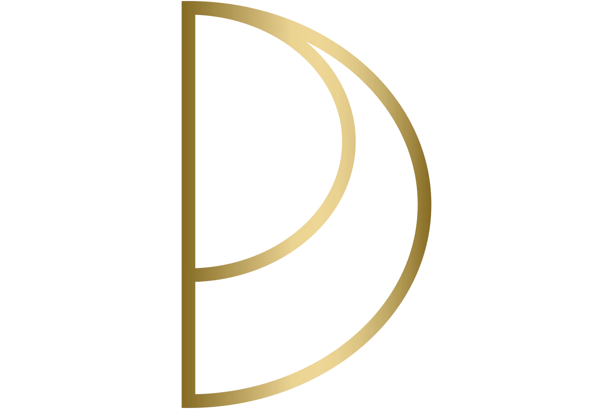 Elegant Gold Monogram D | Modern Minimalist Style