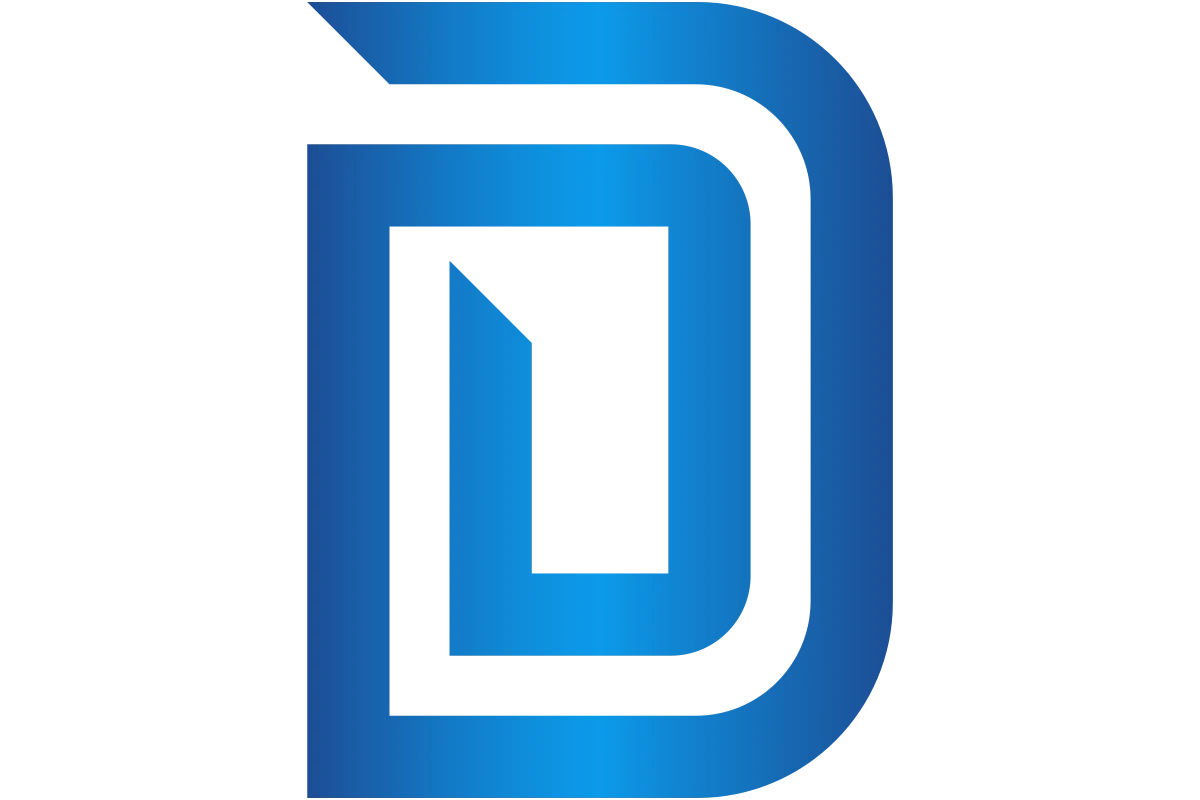 Modern Blue Monogram Logo for Personal Brand