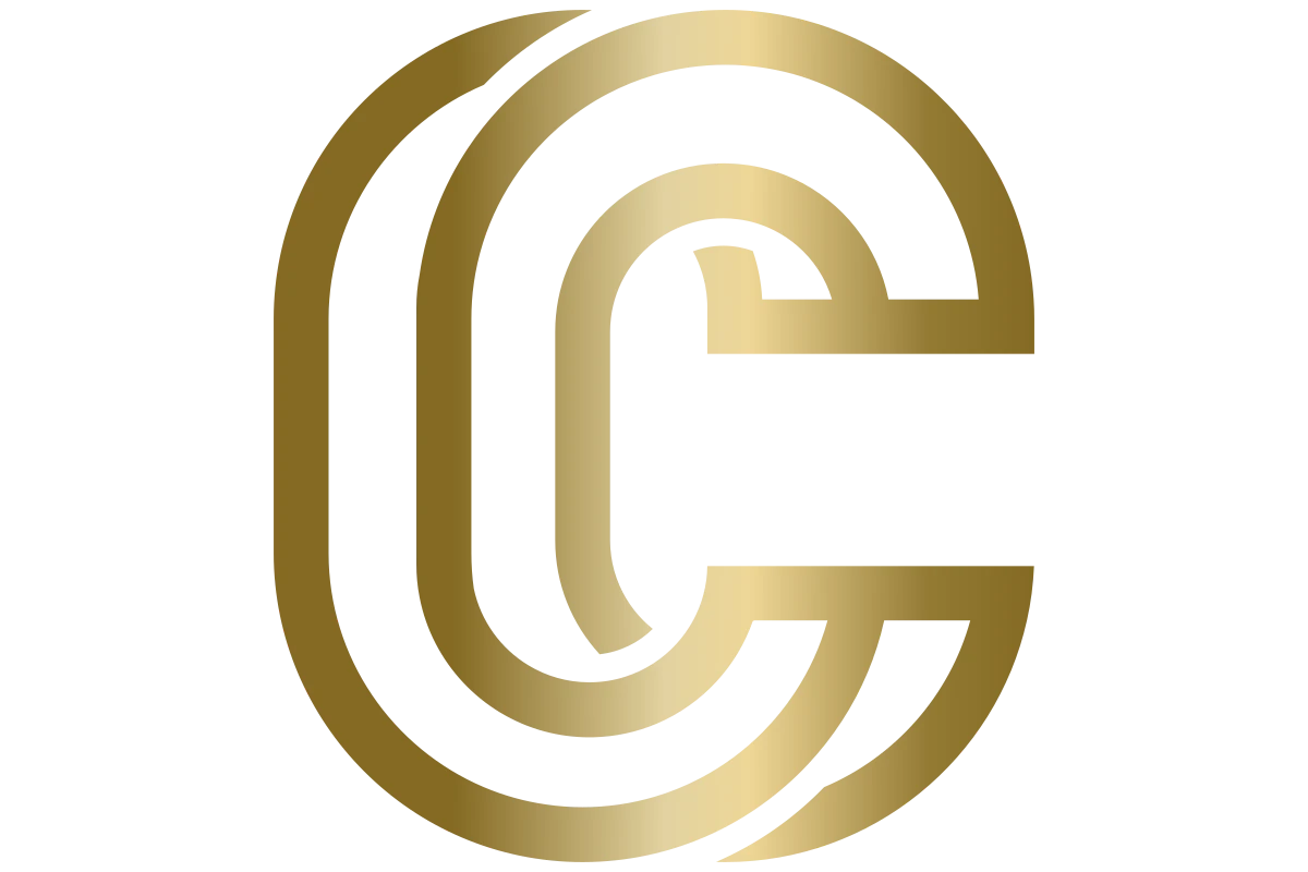 Elegant Gold CC Monogram for Luxury Branding