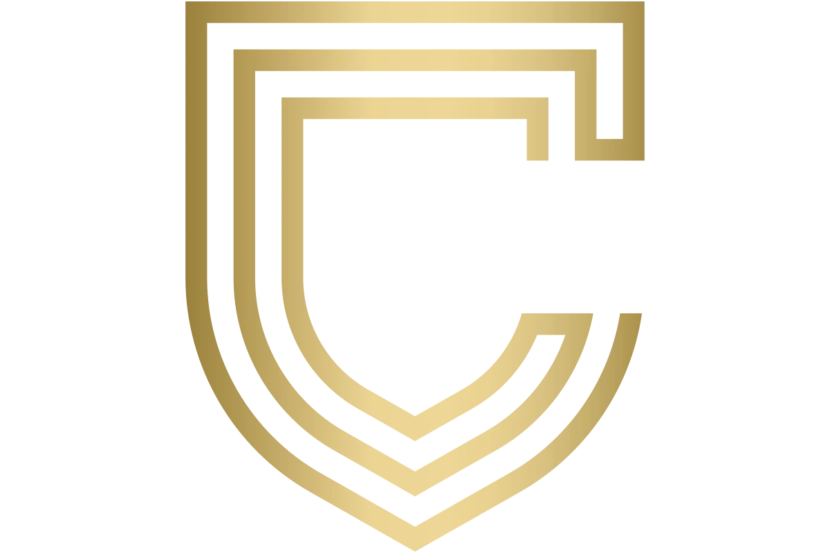 Elegant Gold Monogram C Shield Design for Luxury Brands