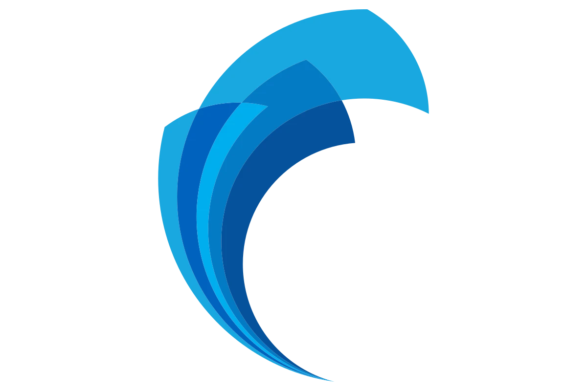 Dynamic Travel Agency Logo with Fluid Waves