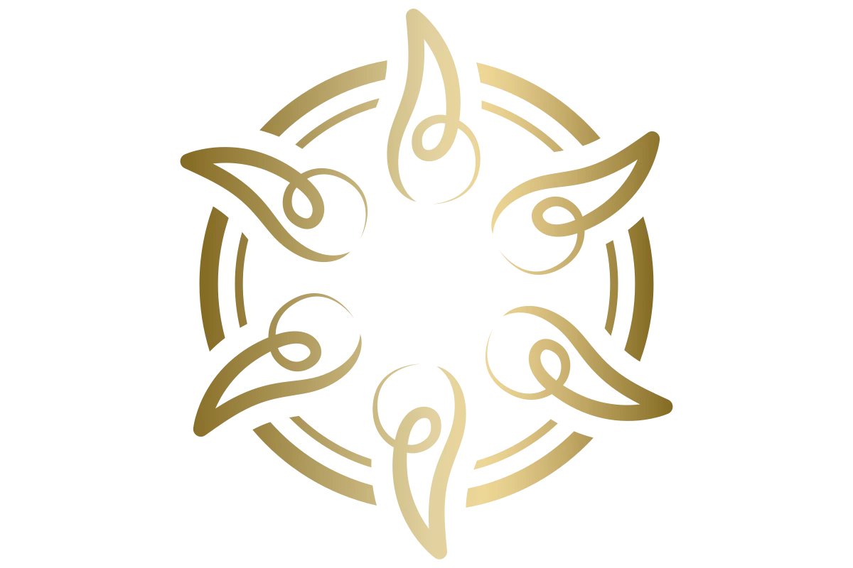 Elegant Golden Abstract Art for Luxury Designs