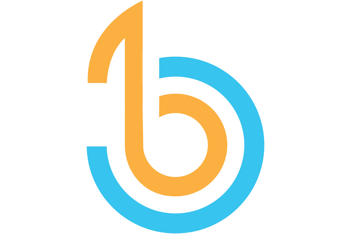 Innovative Abstract Cloud Design in Blue and Orange