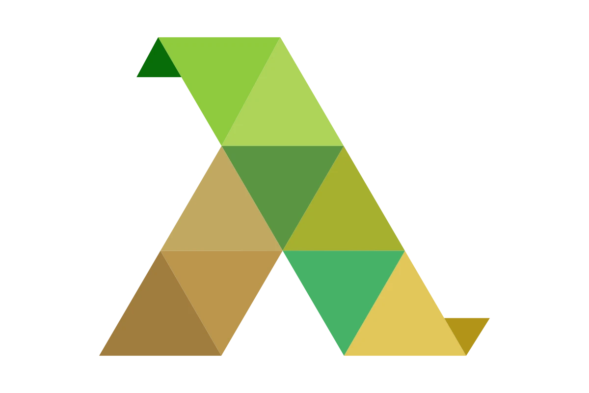 Modern Geometric Landscaping Logo for Eco-friendly Services