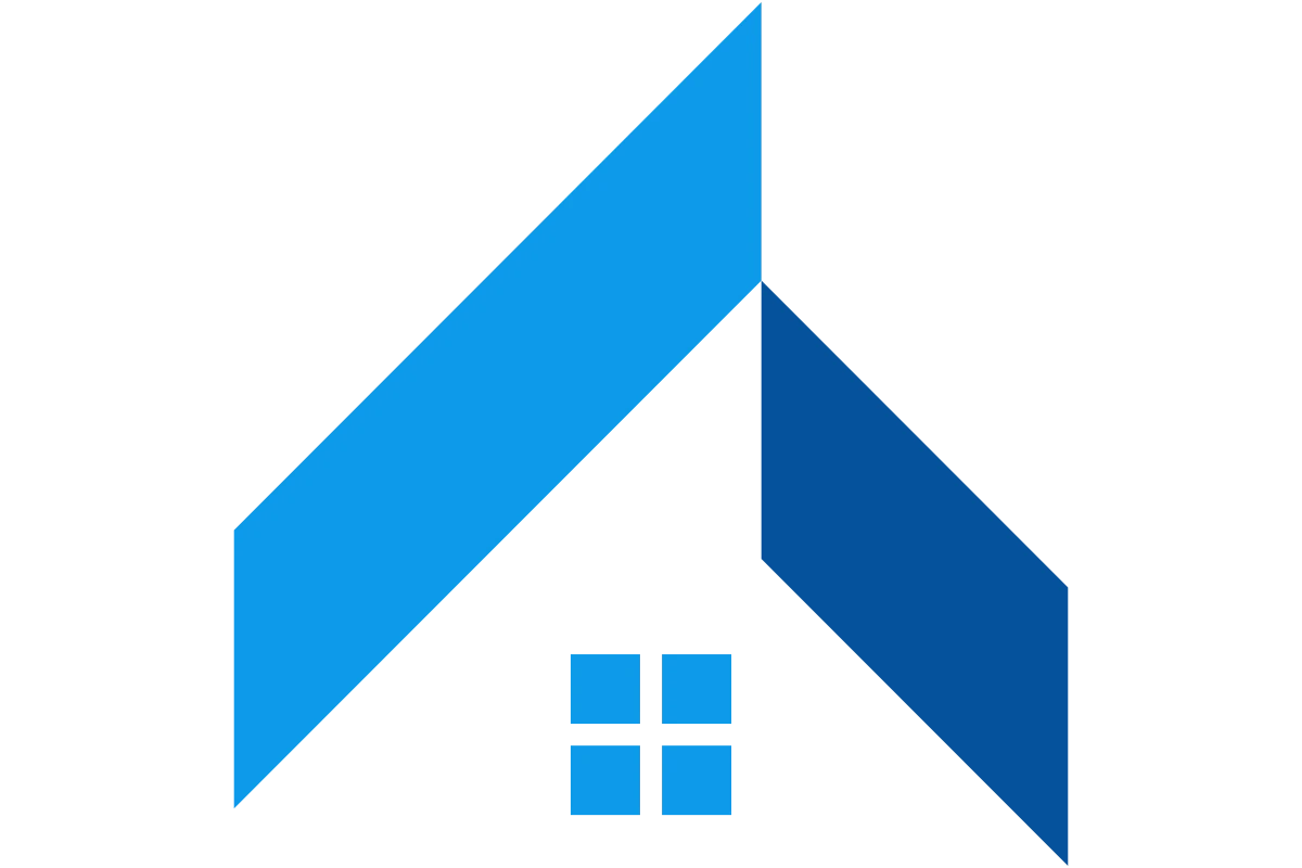 Contemporary House Logo Design for Real Estate Services