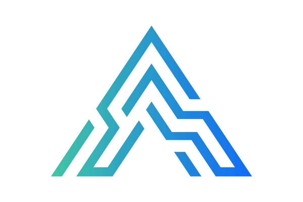 Modern Mountain Symbol for Growth and Exploration