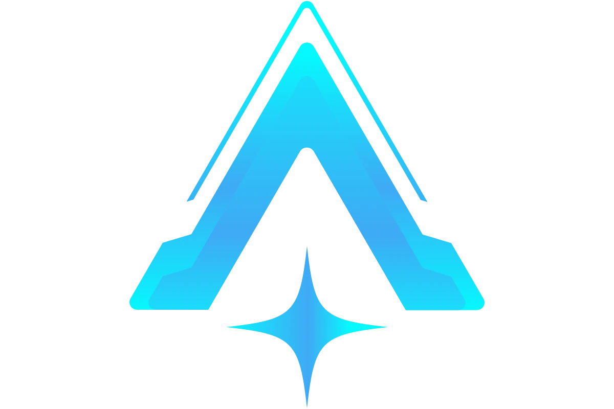 Innovative Abstract Software Logo with Blue Geometric Elements