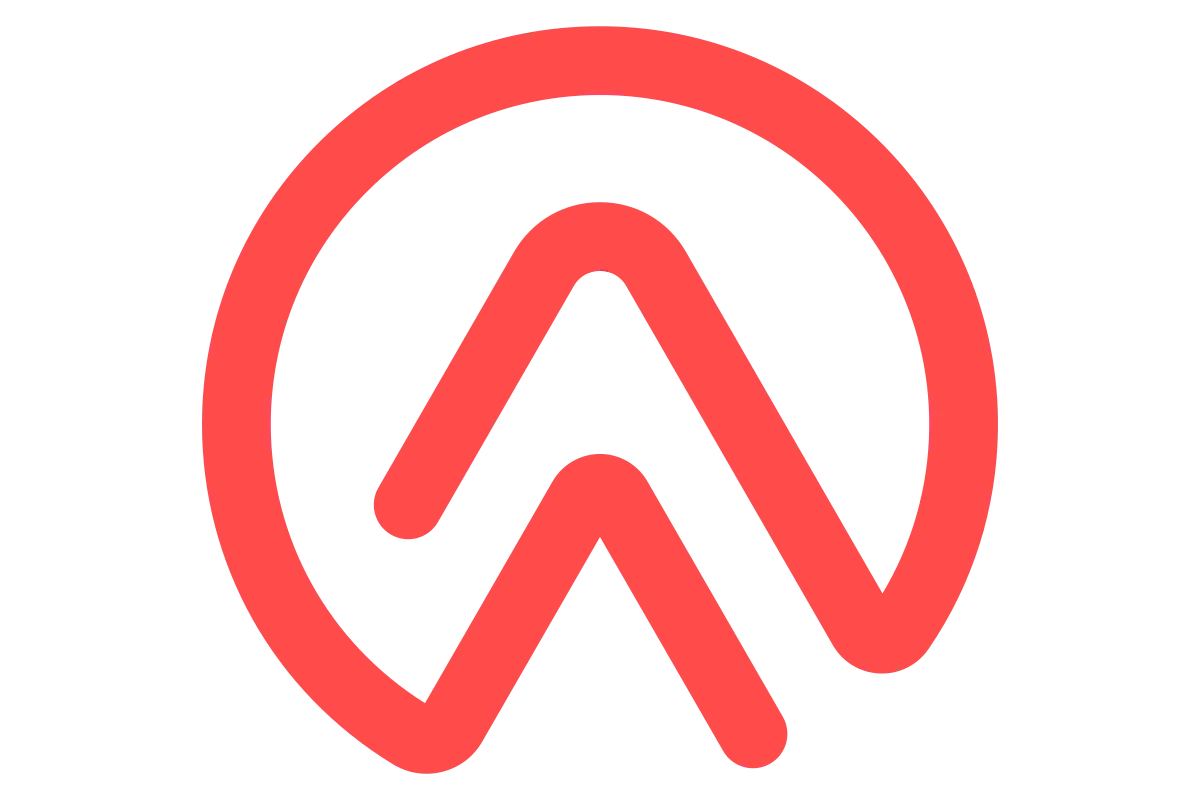 Modern Growth Symbol with Dynamic Peaks and Curves
