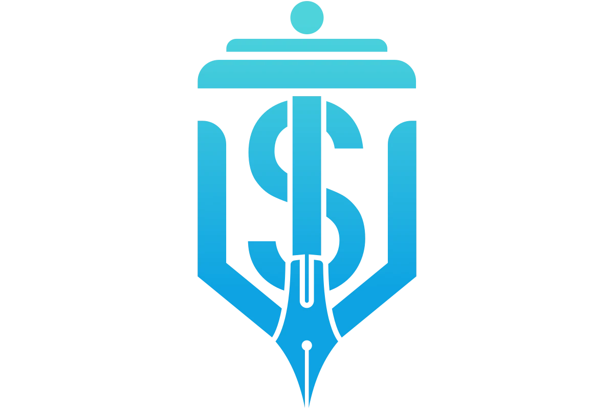 Modern Financial Advisor Logo with Pen & Dollar Symbol