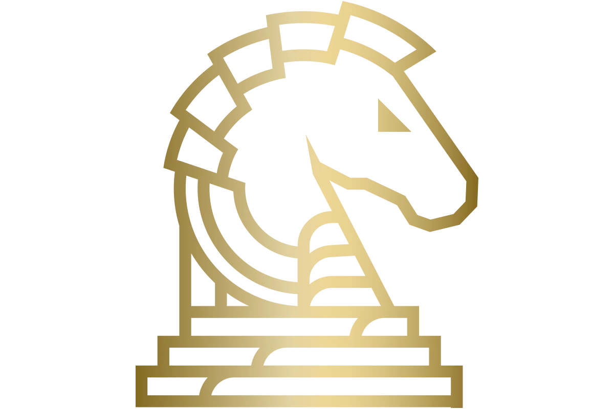 Modern Chess Knight Icon for Gaming and Strategy