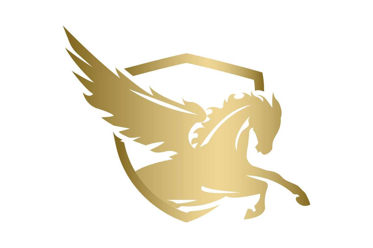 Elegant Pegasus Shield Logo for Logistics Services