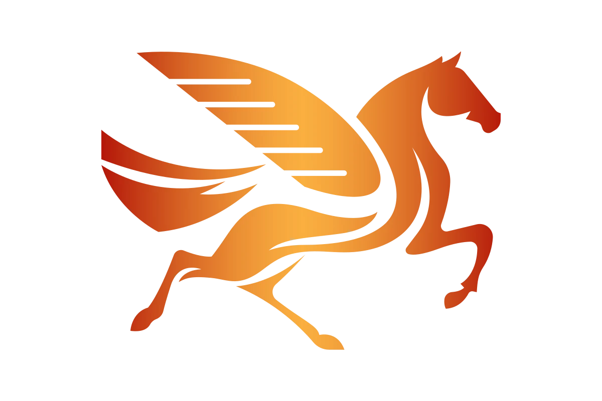 Dynamic Pegasus Logo for Fast Auto Repair Services