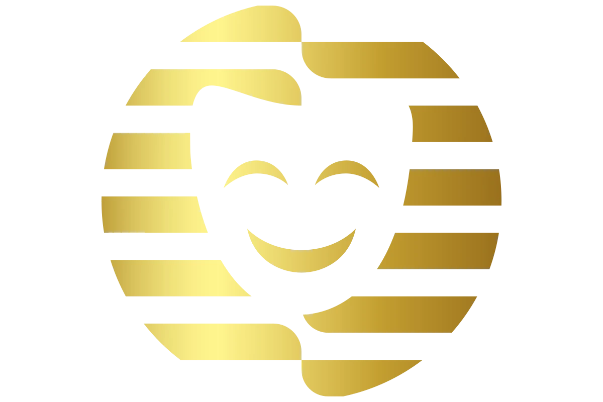 Elegant Gold Mascot Logo for Event Planning Services