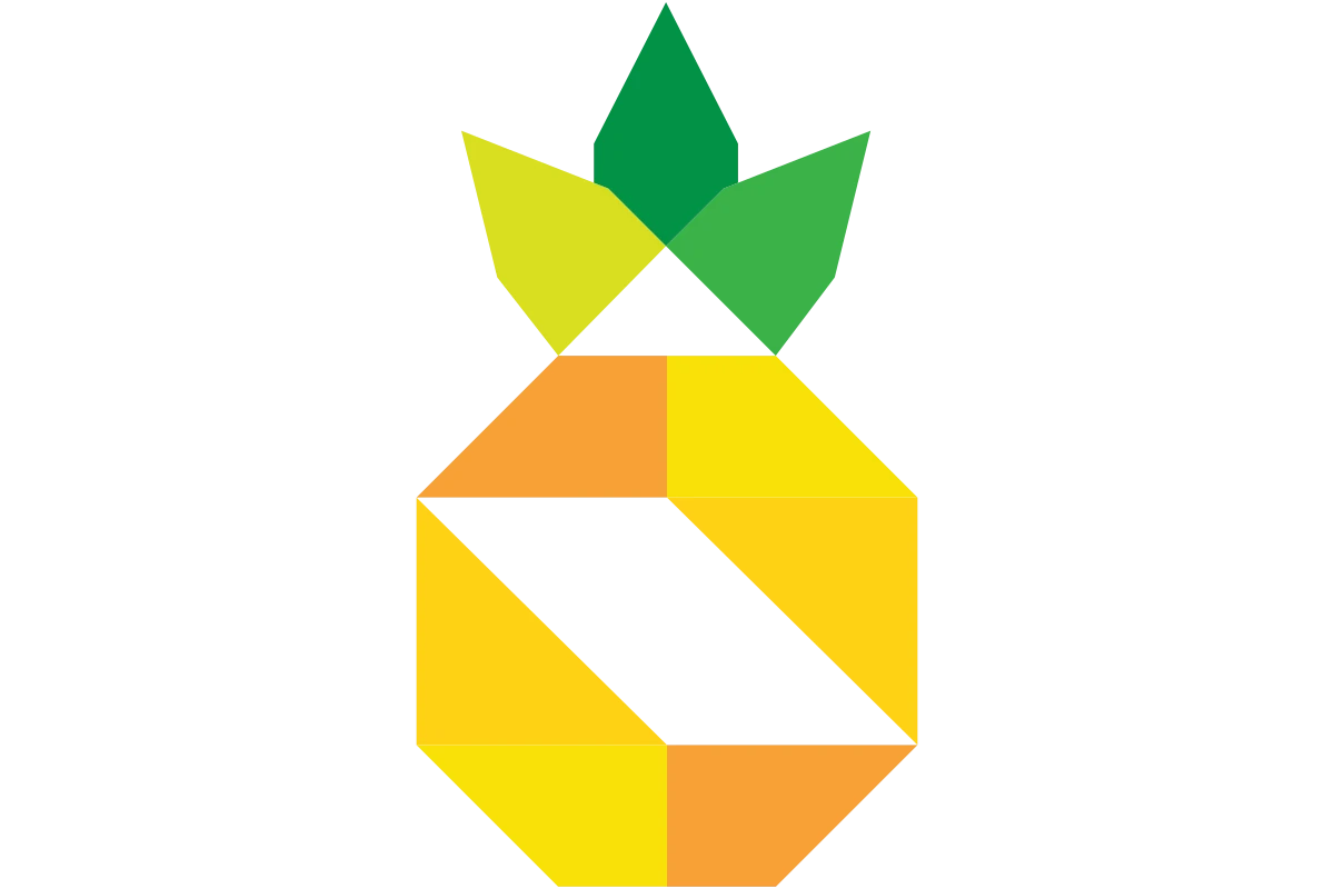 Creative Pineapple Logo for Fresh Food Delivery Service