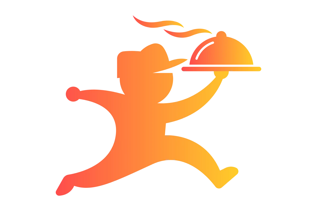 Friendly Food Delivery Service Mascot for Fast Meals