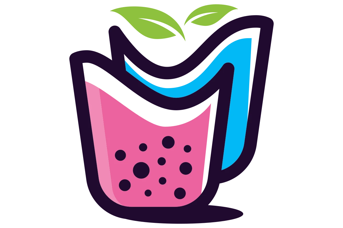 Vibrant Cafe Logo for Healthy Smoothies and Drinks
