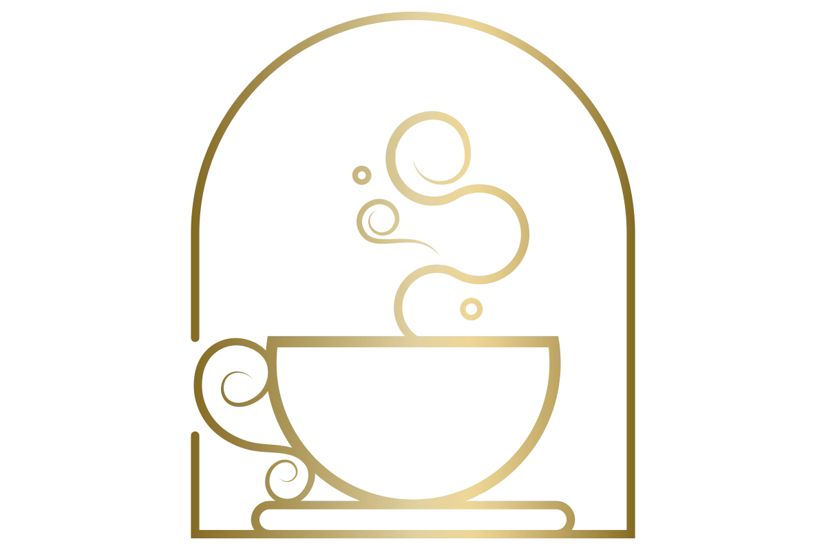 Elegant Cafe Logo with Modern Cup Design and Steam