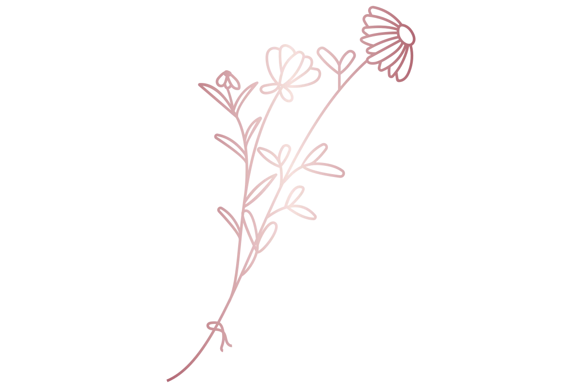 Elegant Hand-Drawn Floral Illustration Art for Decor