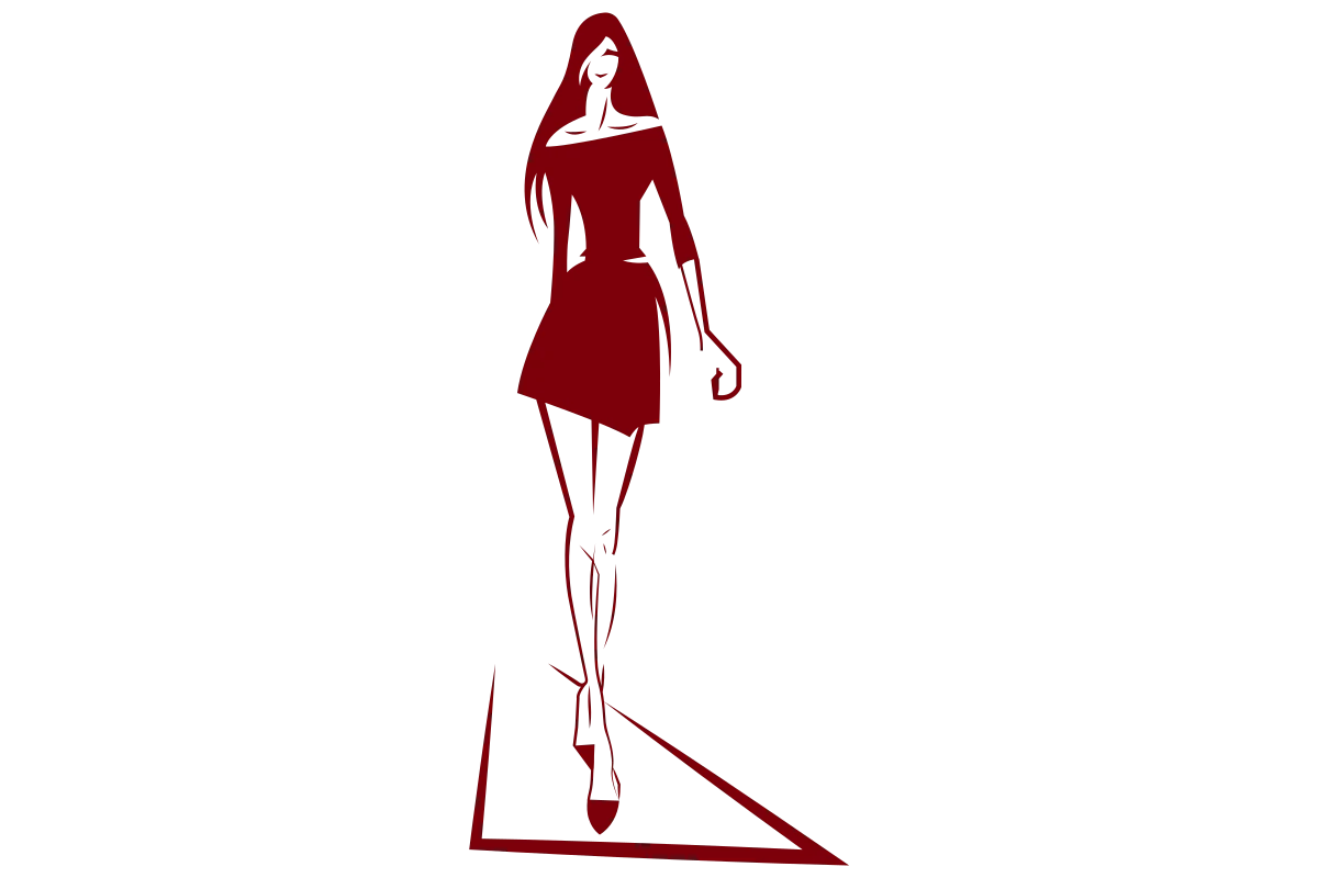 Elegant Fashion Model Silhouette for Modern Aesthetics