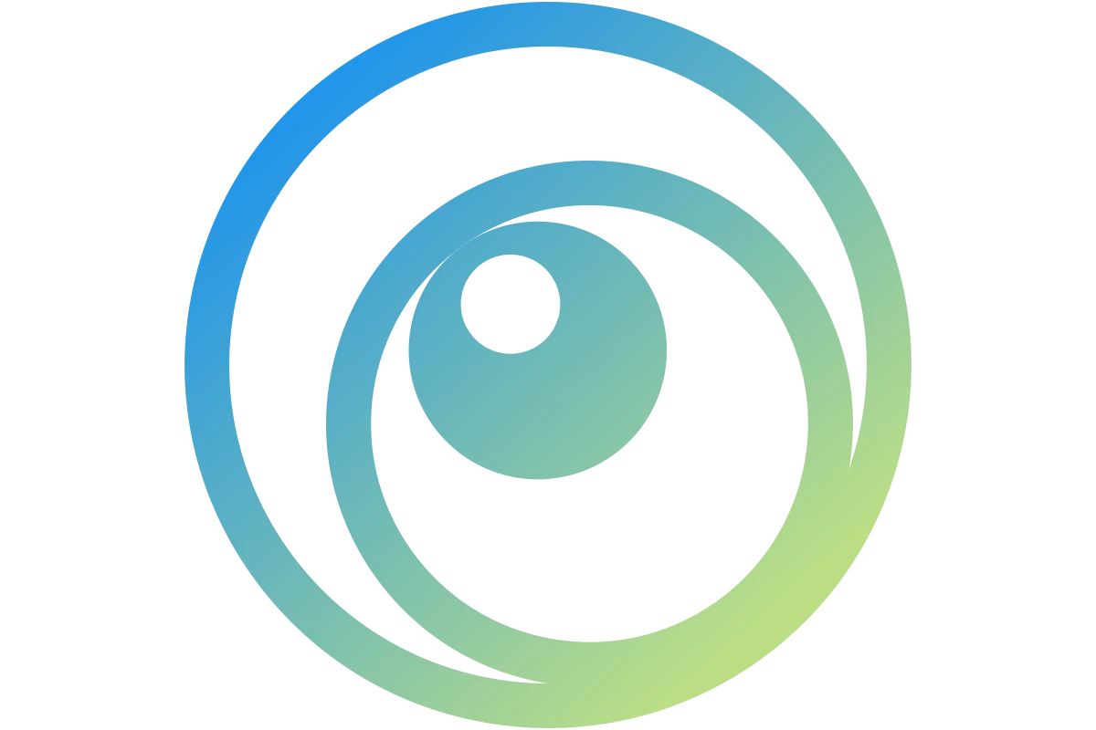 Innovative Abstract Software Logo Design with Gradient Circles