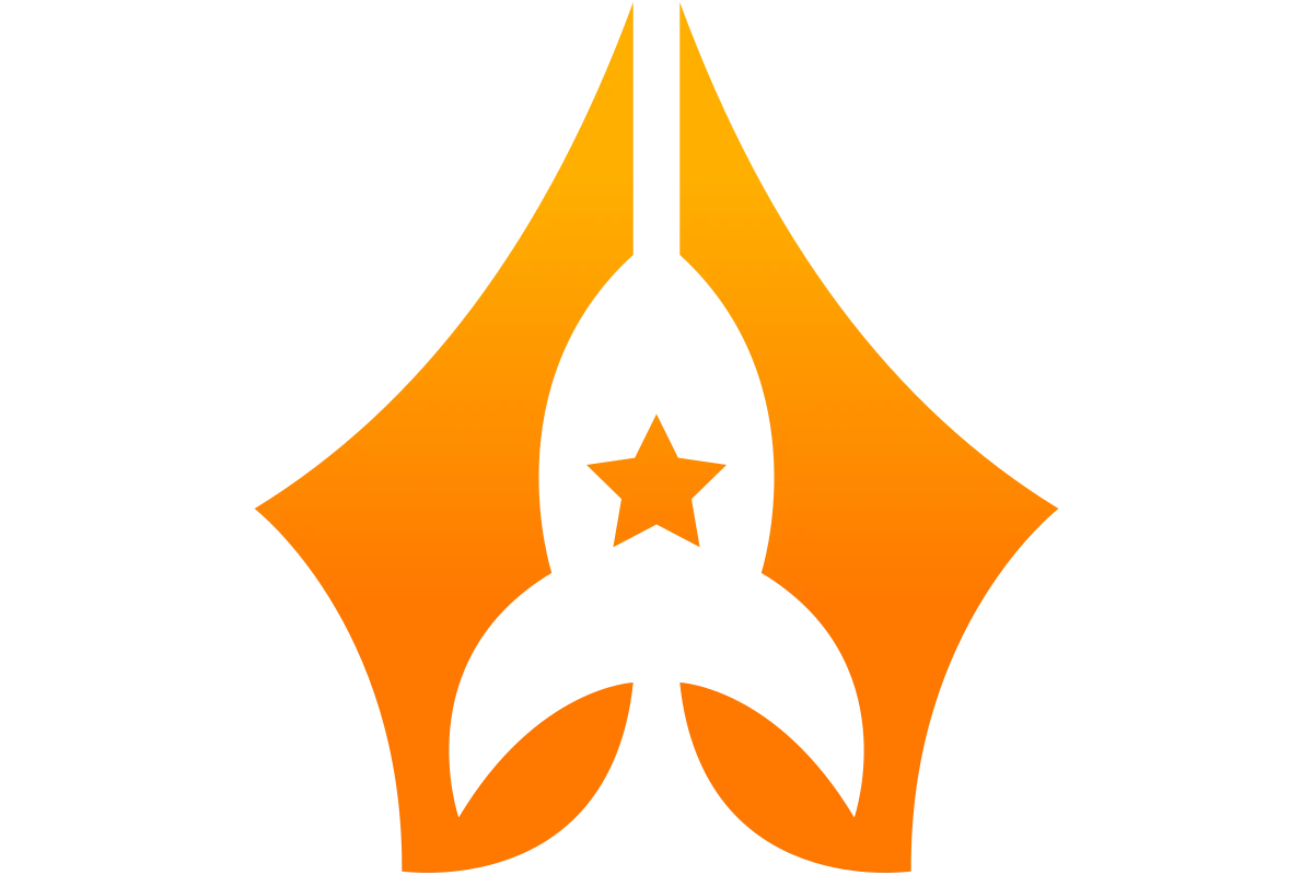 Innovative Rocket Symbol for Space Exploration