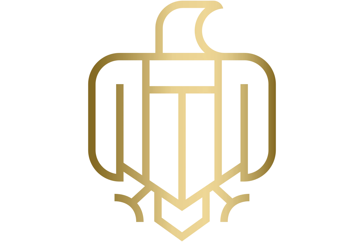 Elegant Golden Eagle Emblem for Strength and Protection