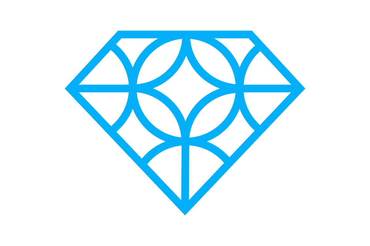 Elegant Blue Diamond Design for Luxury Jewelry Brand